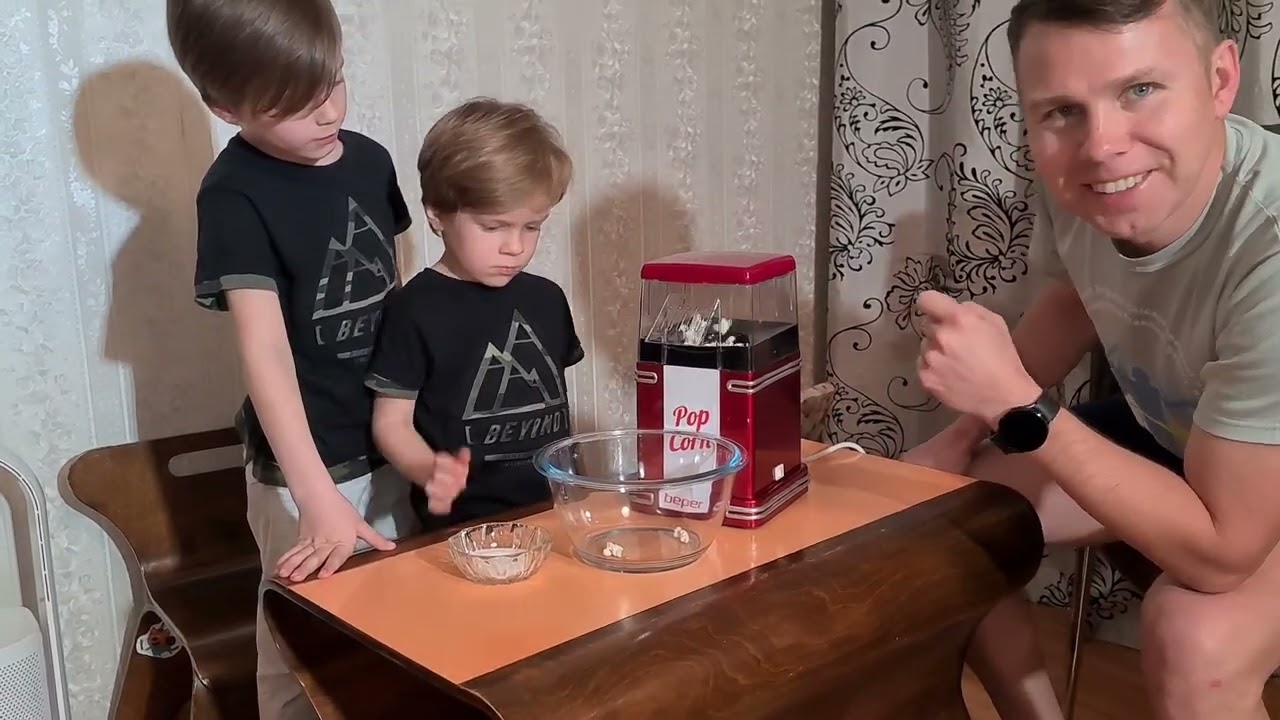 Тест - Обзор Beper 90.590Y / 4K Видео  попкорн машины Бепер 1200W. Машина для приготовления попкорна
