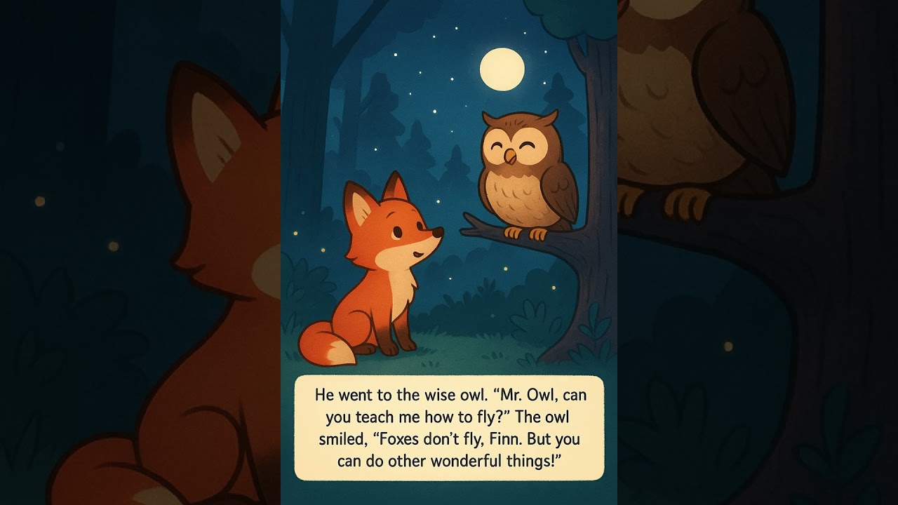 🦊 The Fox Who Wanted to Fly | A Heartwarming Story for Kids | Uçmak İsteyen Tilki - İngilizce Hikaye