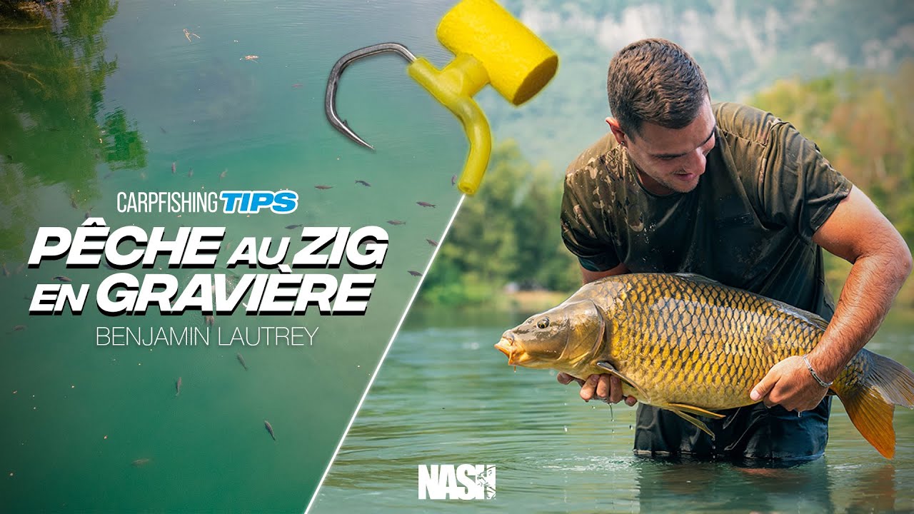 Carpfishing TIPS - Pêche au Zig Rig en gravière avec Benjamin