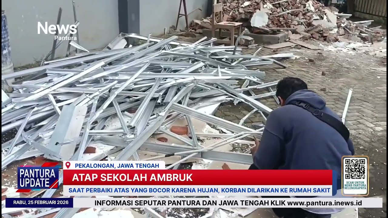 Atap bangunan SMA Negeri 3 Pekalongan ambruk, pihak sekolah lakukan investigasi