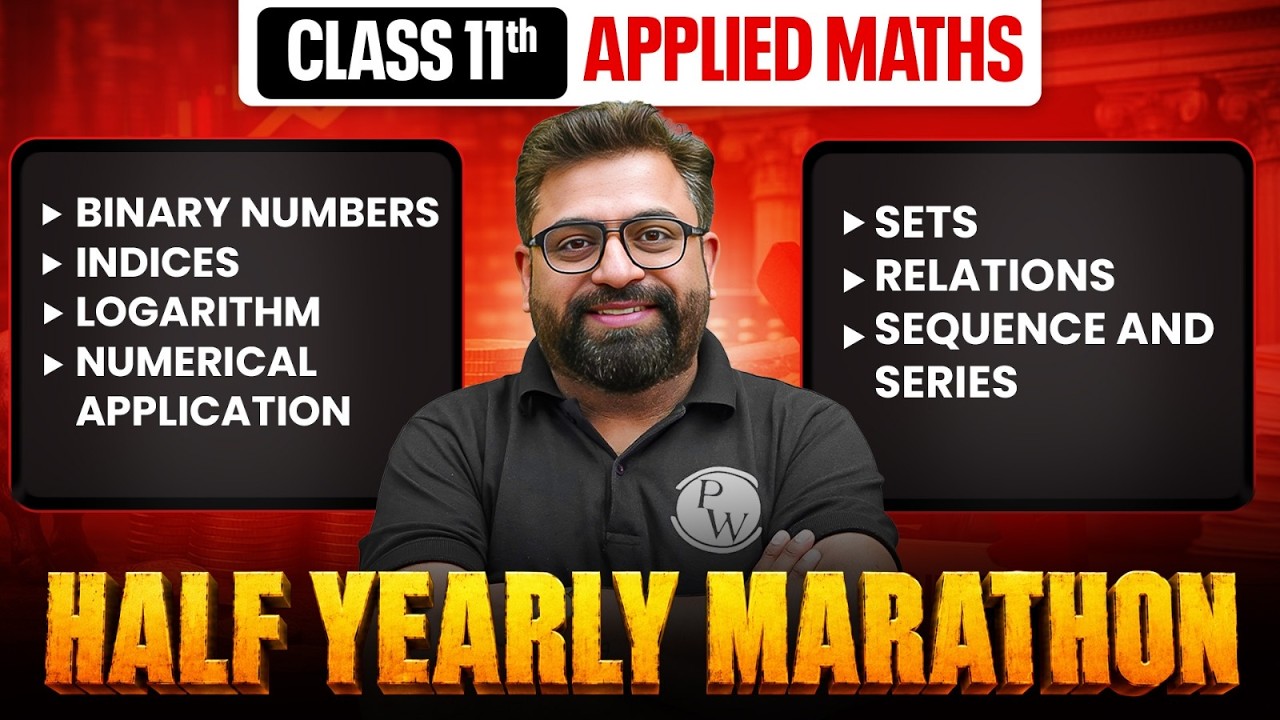 Class 11th Applied Maths | 1st Term Complete Syllabus Marathon Game On 🎯 | All-In-One Revision 🔥