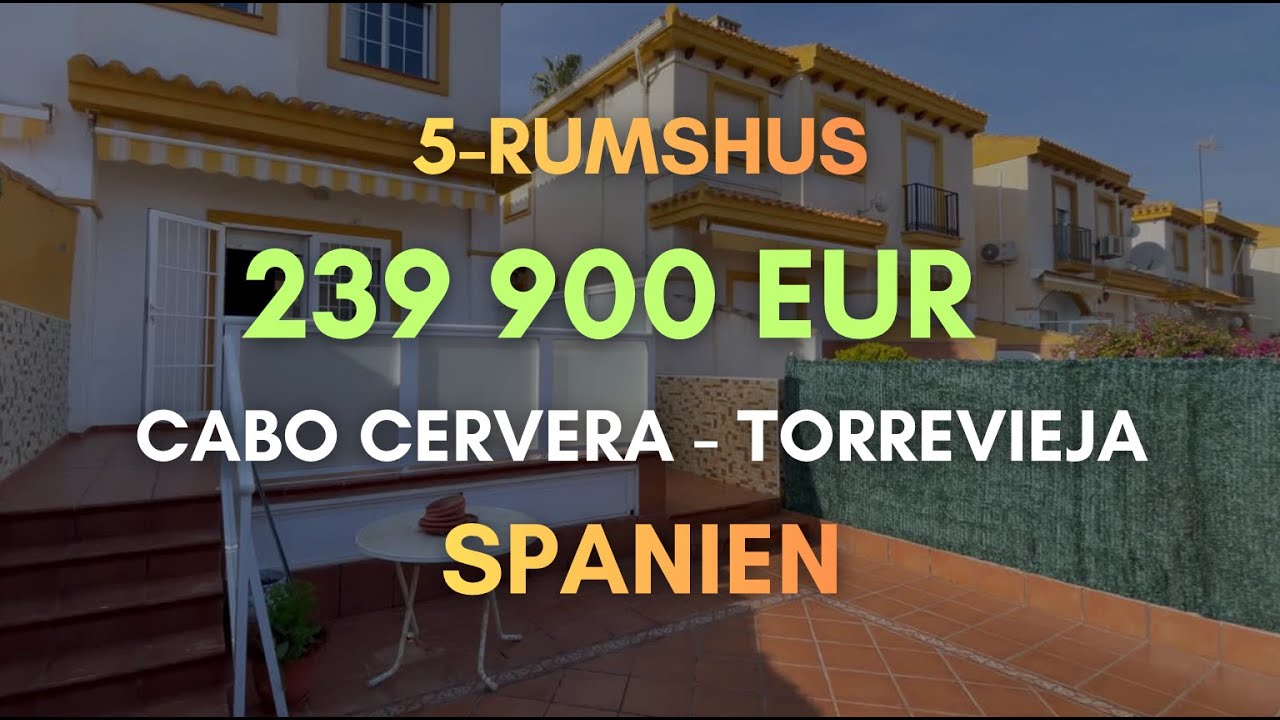 5-rumshus till salu i Cabo Cervera, Torrevieja – 239 900 €