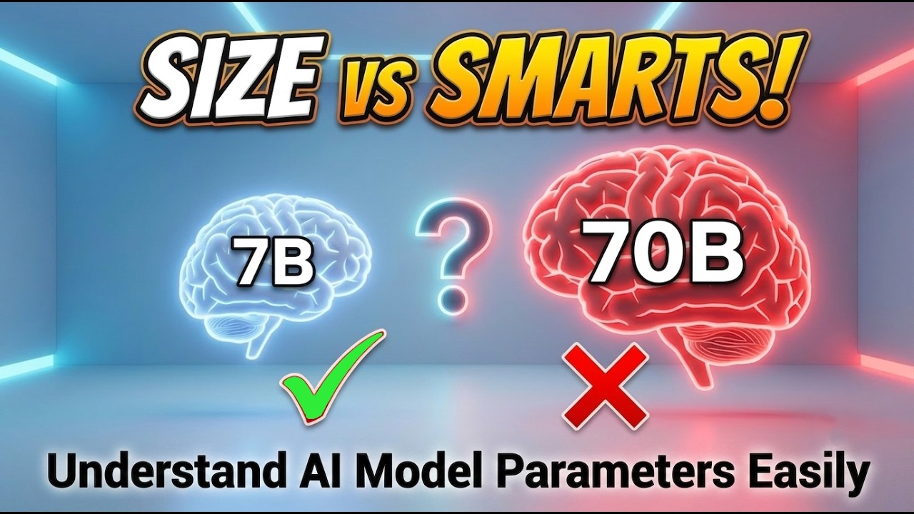 What is an AI Model Parameter Explained | 7B vs 70B Parameters: Does Bigger Mean Smarter?