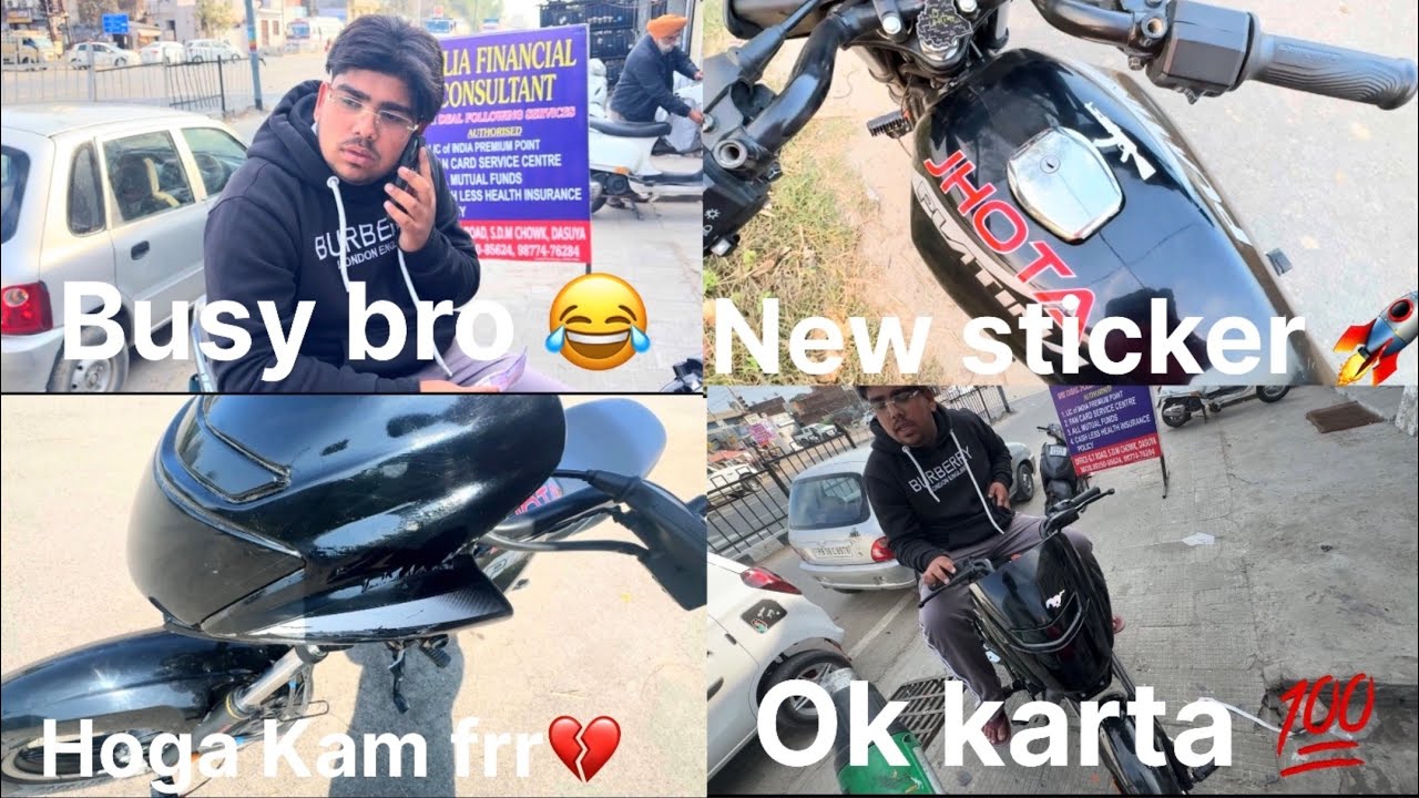 Platine modify vlog 🚀 accident Hogaya 💔busy boy Ashish Sandhu vlogs 😂 ￼￼