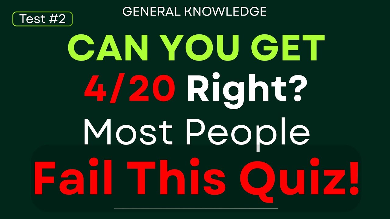 Can You Get 4/20 Right? Most People Fail This Quiz 😳 | GK Alpha