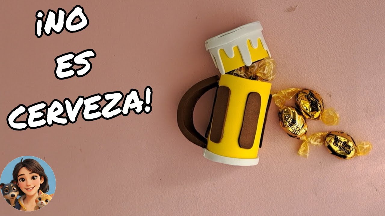 Банка для конфет в виде пивной кружки, сделанная своими руками / Простой подарок на День отца | И...