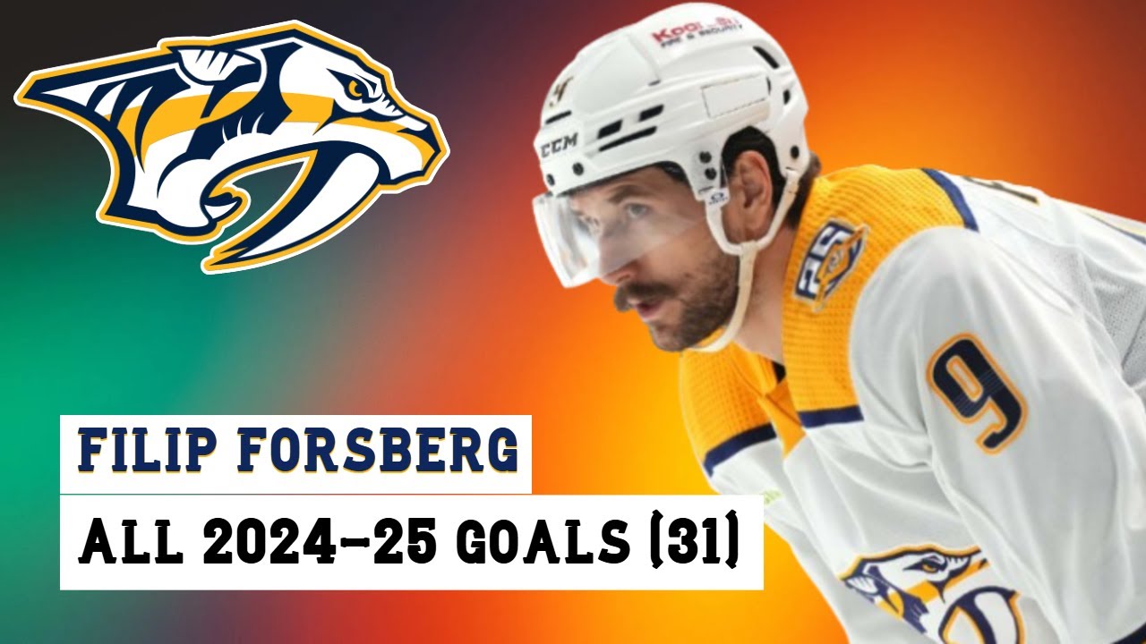 Filip Forsberg (#9) All 31 Goals of the 2024-25 NHL Season