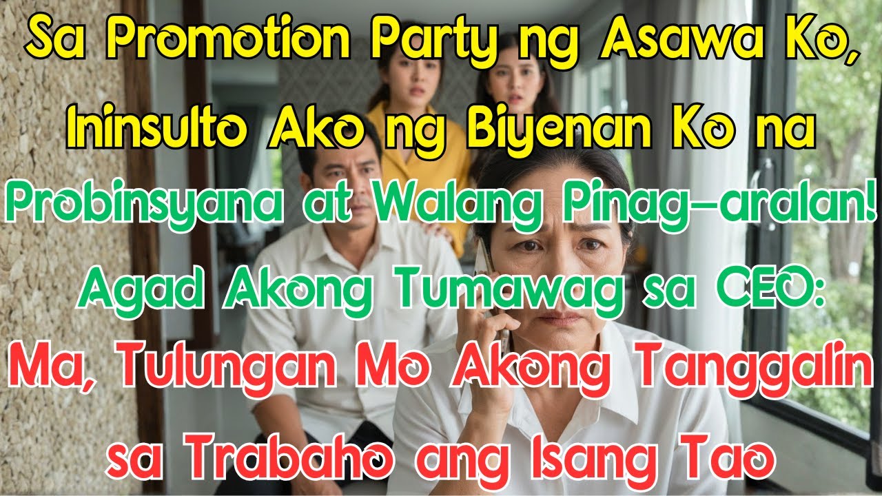 Sa Promotion Party ng Asawa Ko, Ininsulto Ako ng Biyenan Ko na 