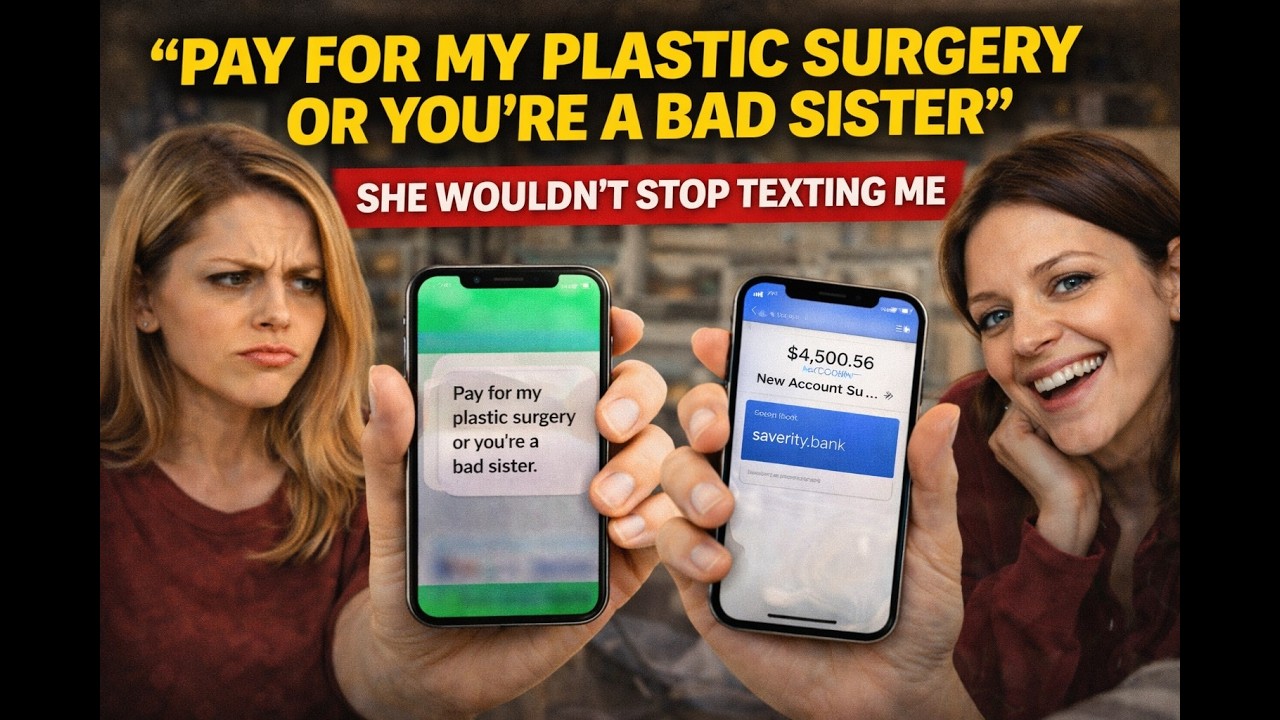 “Pay for My Plastic Surgery or You’re a Bad Sister” – She Wouldn’t Stop Texting Me
