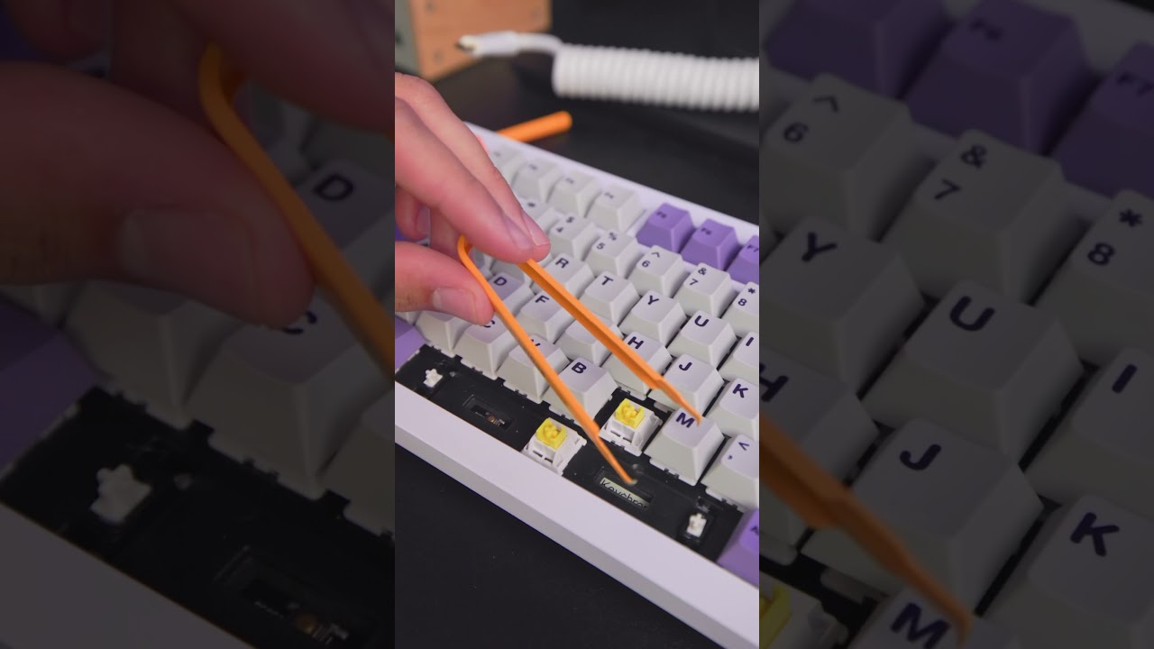 How to remove switches from your mechanical keyboard #mechanicalkeyboard #computerkeyboard #keychron
