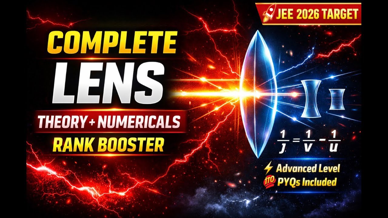 PHYSICS POINT B.K Sir  is live to teach entire theory of lenses 