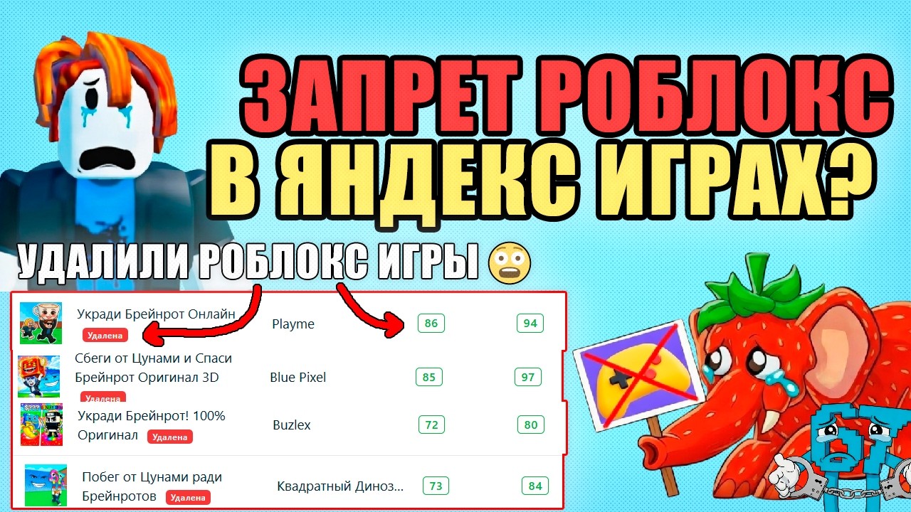 ЗАПРЕТ РОБЛОКС В ЯНДЕКС ИГРАХ. Причем тут Do Big Studios? Стоит ли делать Роблокс игры?