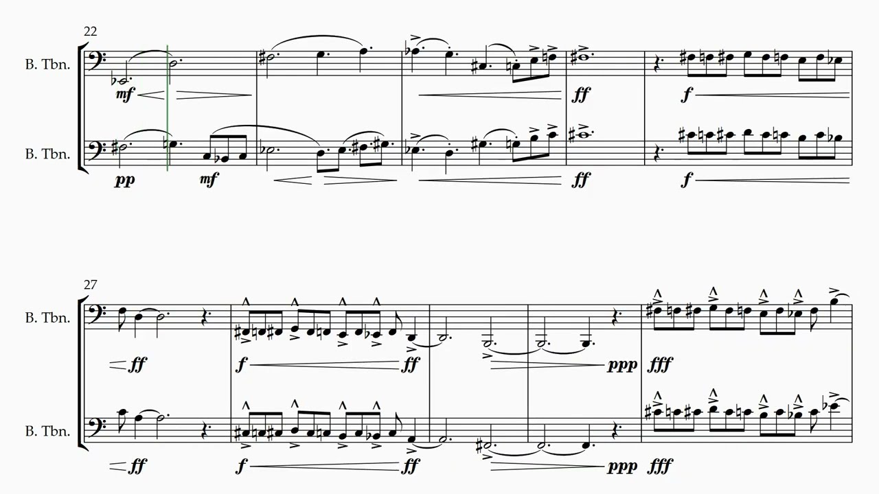 Bass Trombone Duet No. 1 (Op. 84)