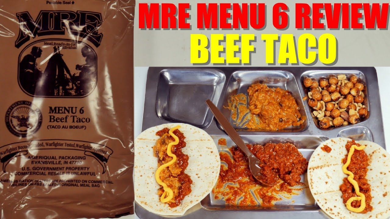 2019 MRE Menu  - Beef Taco