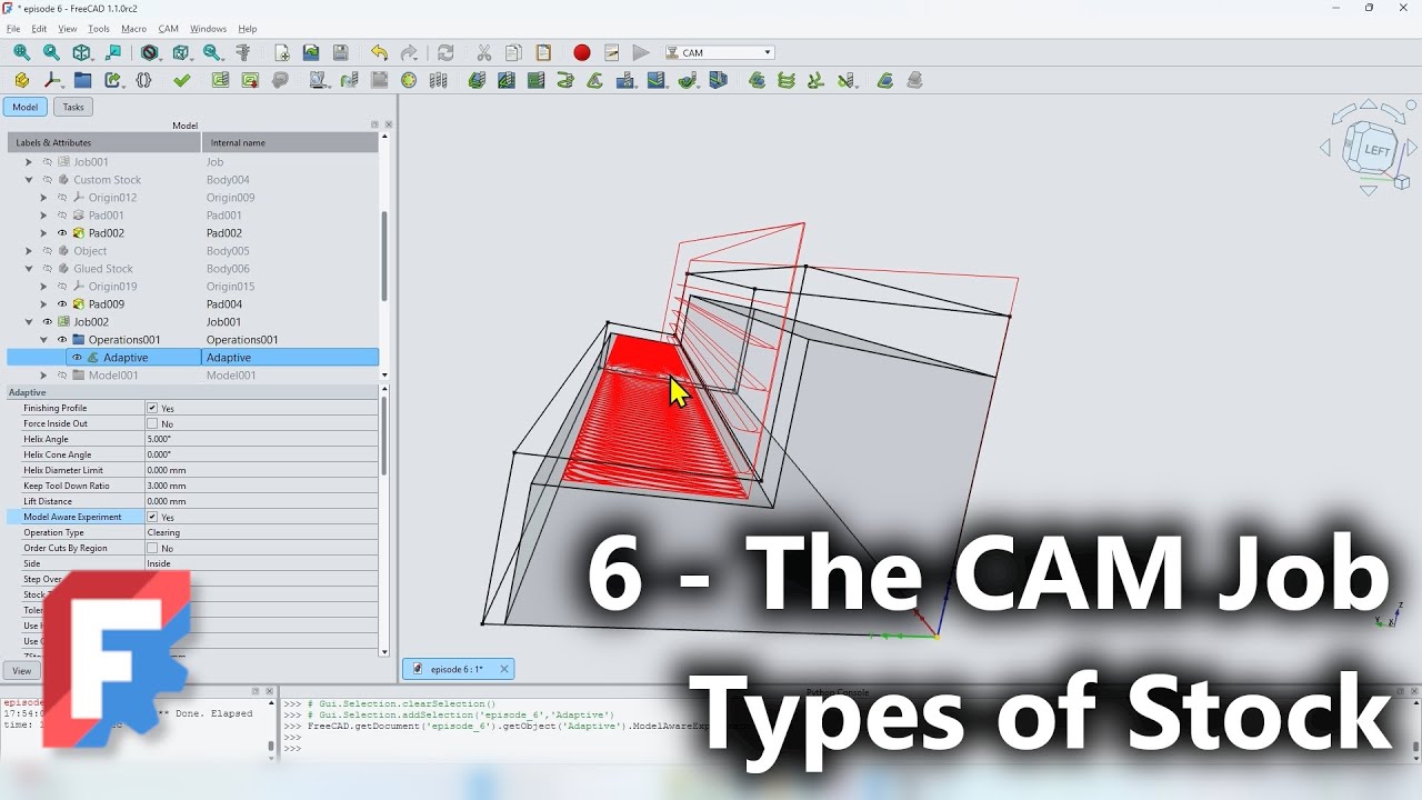 Stock: Types, Usage, Settings - FreeCAD CAM 1.1 - Ep. 6