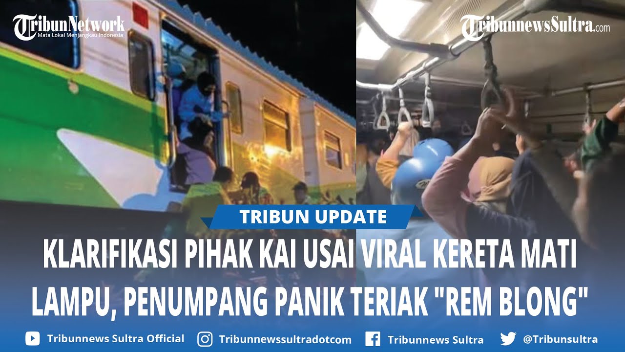 Viral KA Jenggala Mati Lampu dan Berhenti Darurat, Penumpang Panik Teriak Rem Blong, KAI Buka Suara