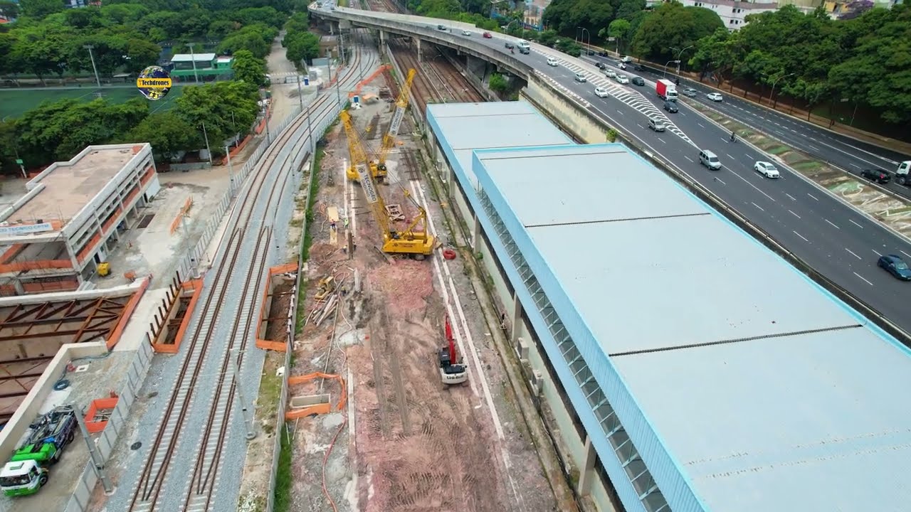 OBRAS FUTURA ESTAÇÃO PENHA LINHA-2 VERDE NOVA ESTAÇÃO LINHA-11 CORAL COMEÇA TOMAR FORMA