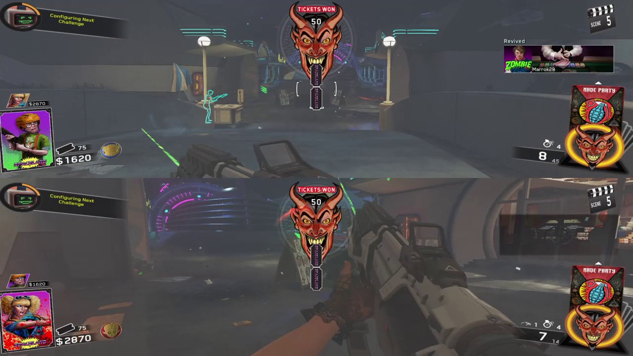 Cod infinite warfare zombies local play (Split screen)