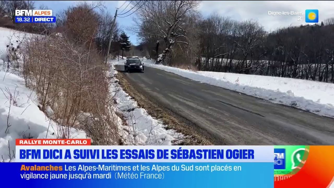 Rallye de Monte-Carlo: BFM DICI a suivi les essais de S&eacute;bastien Ogier