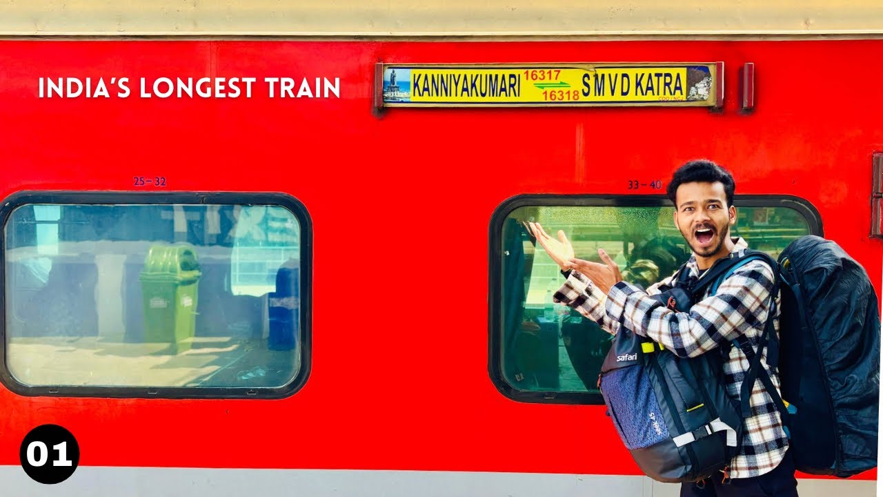 I Spent 50 Hours inside the INDIA&rsquo;S LONGEST TRAIN ( Kashmir to Kanyakumari )