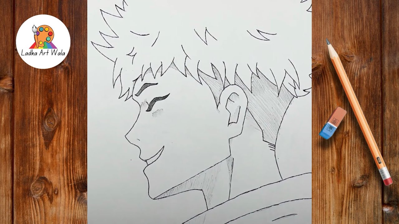 How to draw Yuji Itadori step by step, EASY