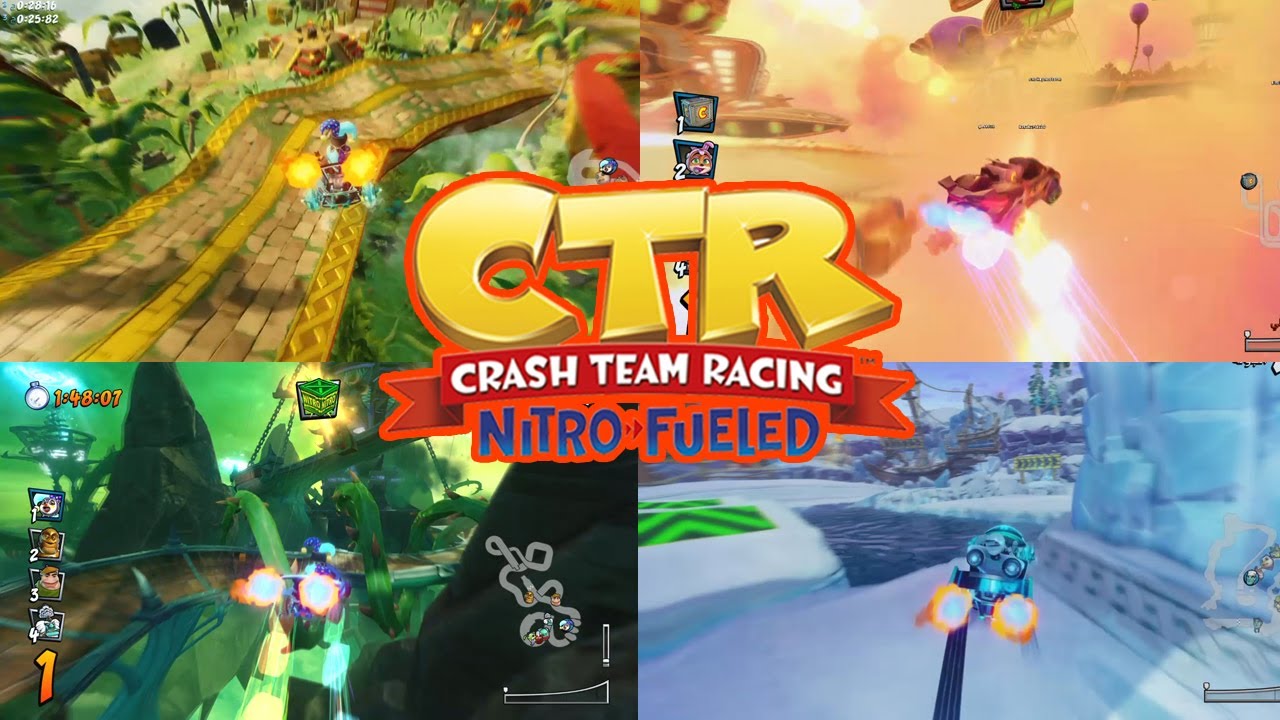 CTR crash team racing Nitro Fueled all shortcuts جميع اختصارات كراش بإحتراف بلايستيشن 4