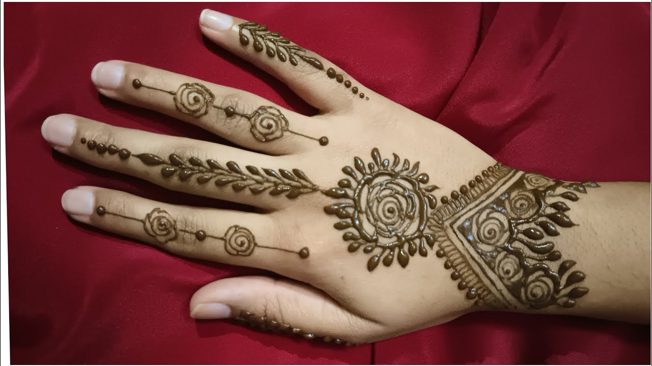 Unique Back-Hand Mehndi Designs || Beautiful Henna Design || #henna #mehndi #hennaart 