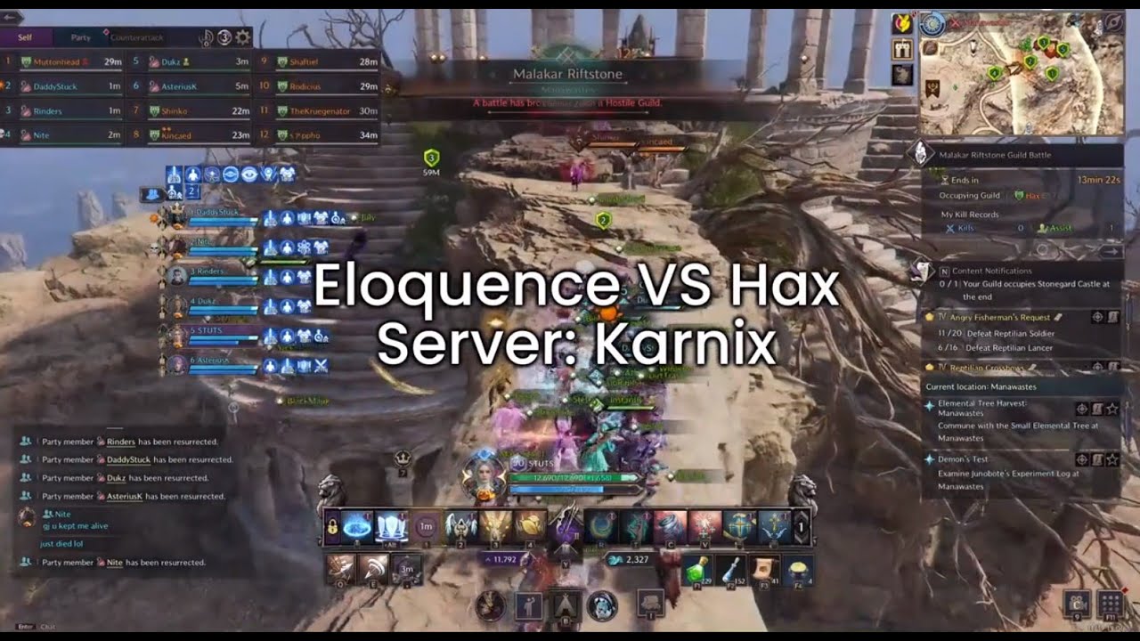 Eloquence Vs Hax (server: Karnix)