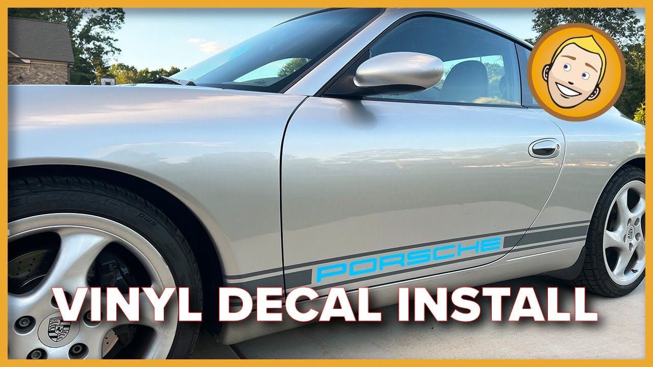 PORSCHE VINYL DECAL INSTALL