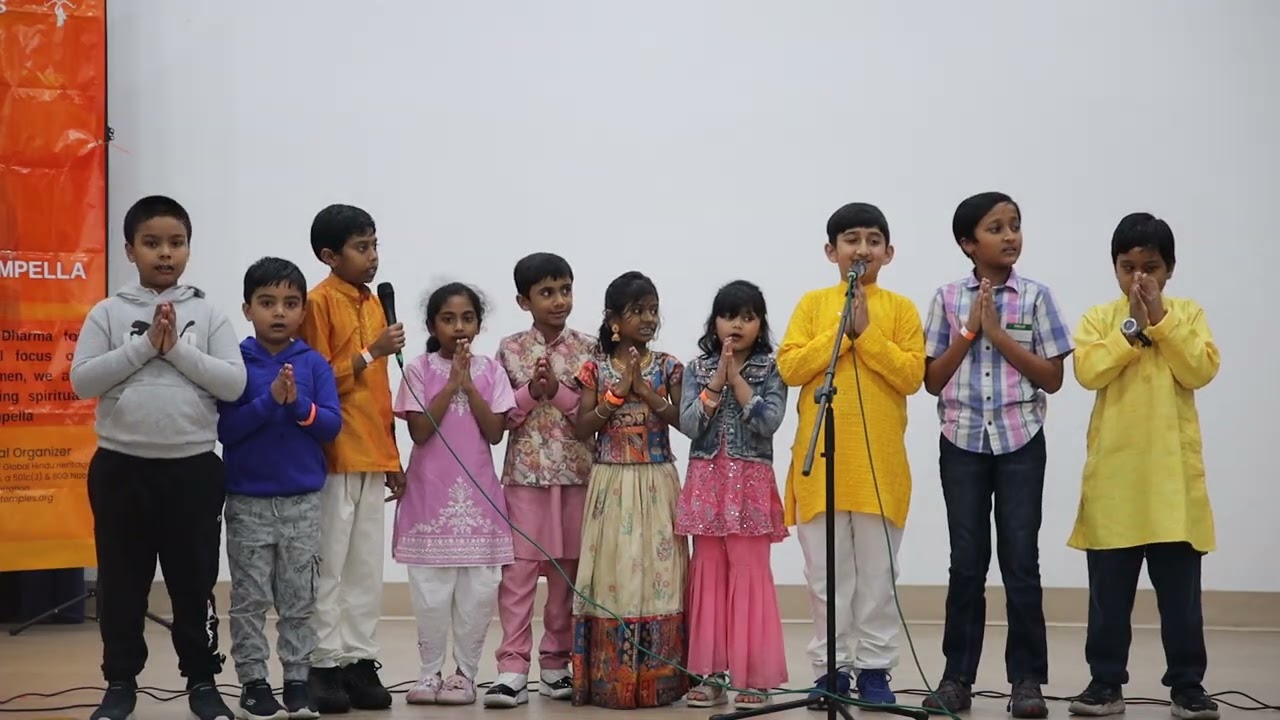 Slokas By Kids @ Hindu Temple of Florida