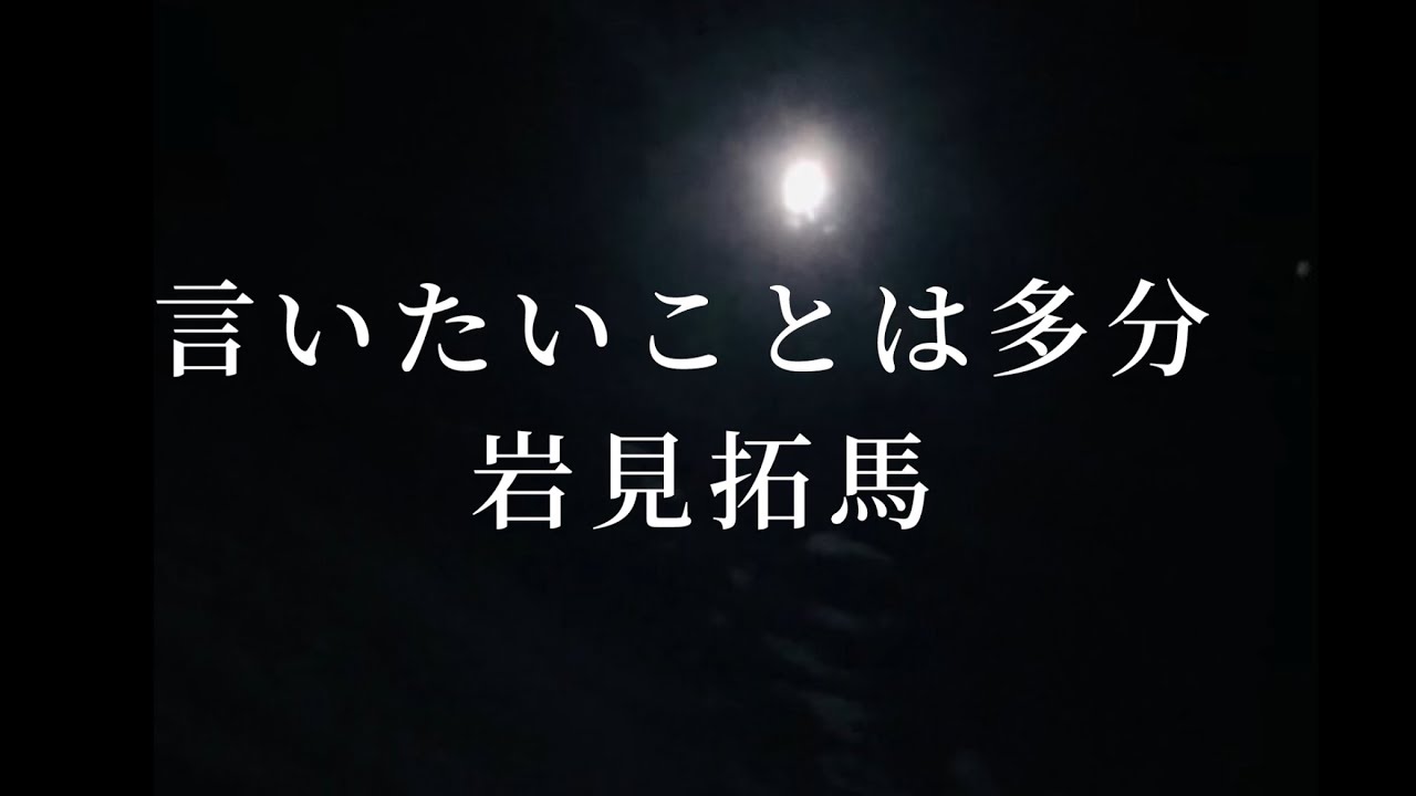 言いたいことは多分 / 岩見拓馬