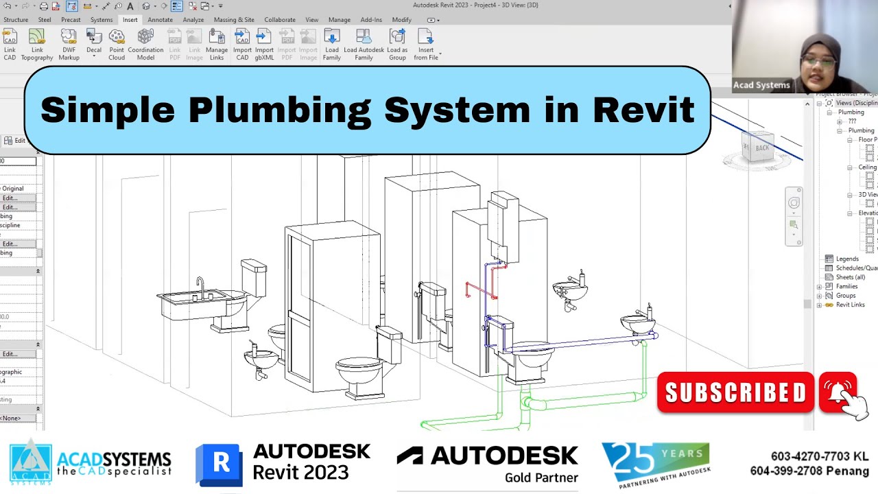 Simple Plumbing System in Revit