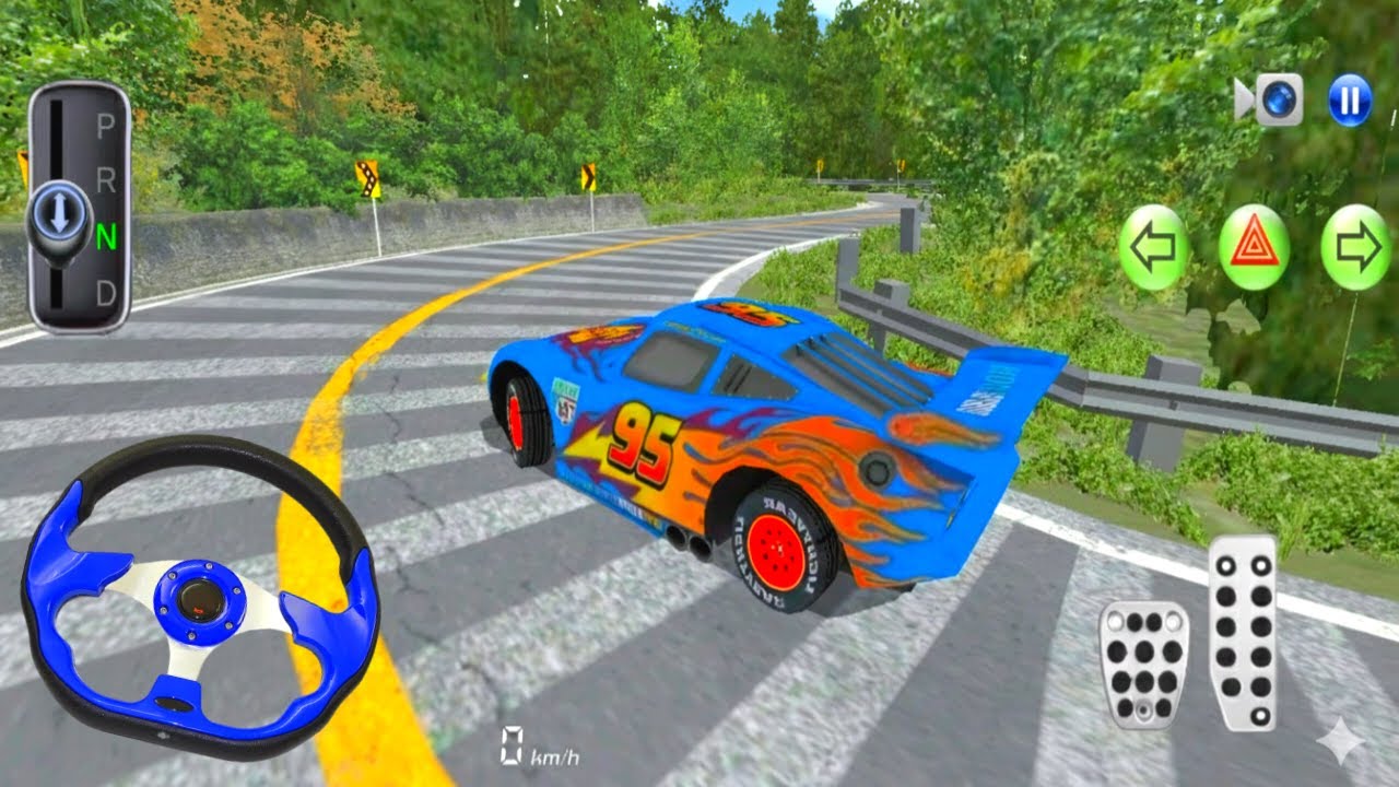 New McQueen Car Narrow Mountain Road Driving - 3D Driving Class 2026 - Android Gameplay Car Games
