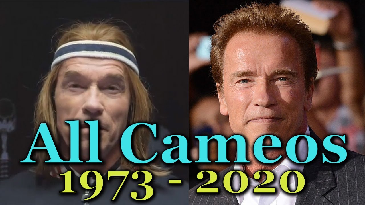 Arnold Schwarzenegger All cameos, voice overs, TV Shows, Music Clips & uncredited movies 1973 - 2020