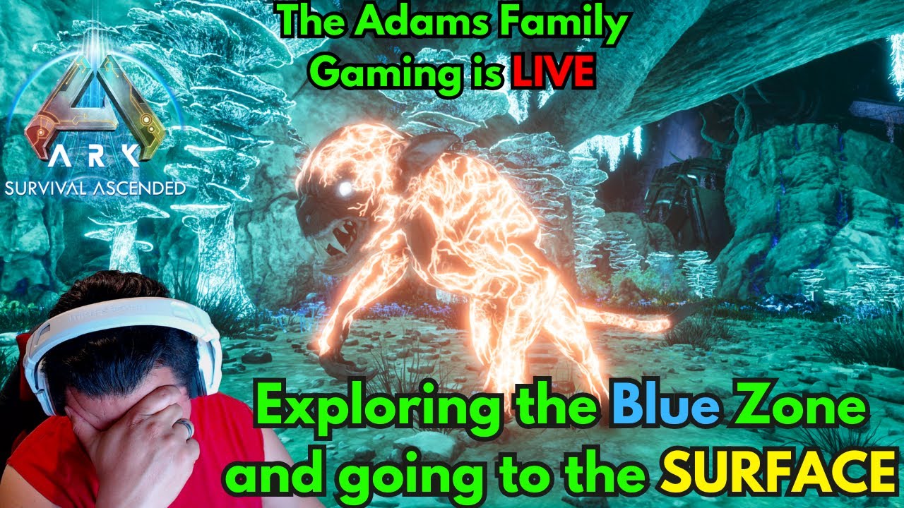 🔴- Live -  (V) Ark Survival Ascended: Day  2 - Moving to Blue Zone and Exploring the Surface