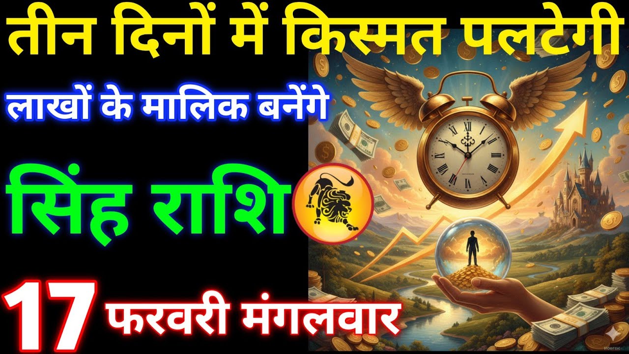 तीन दिनों में किस्मत पलटेगी लाखो मालिक बनोगे #singhrashi 