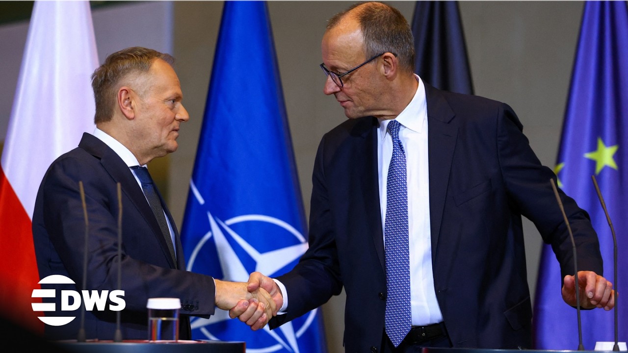 FULL URGENT BRIEFING: German Chancellor Merz and Polish PM Tusk Address Press on Key EU Issue | AC15