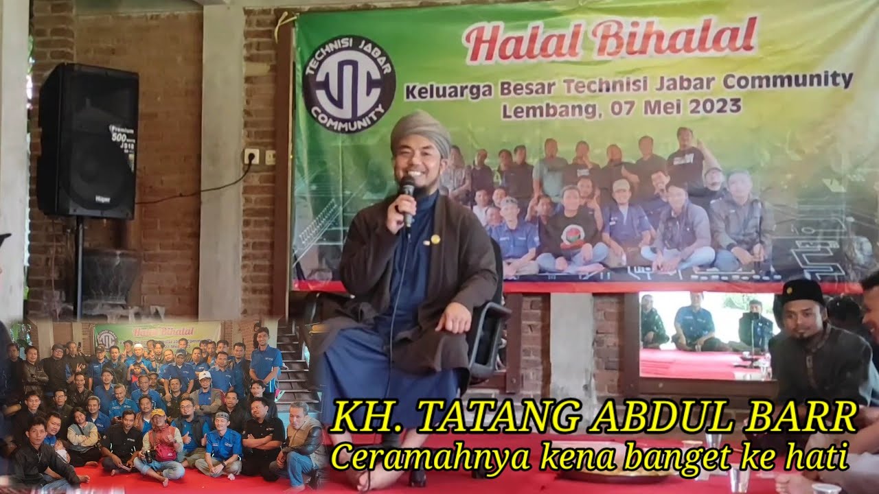 halal bi halal bersama KH Tatang Abdul barr di Cibodas lembang