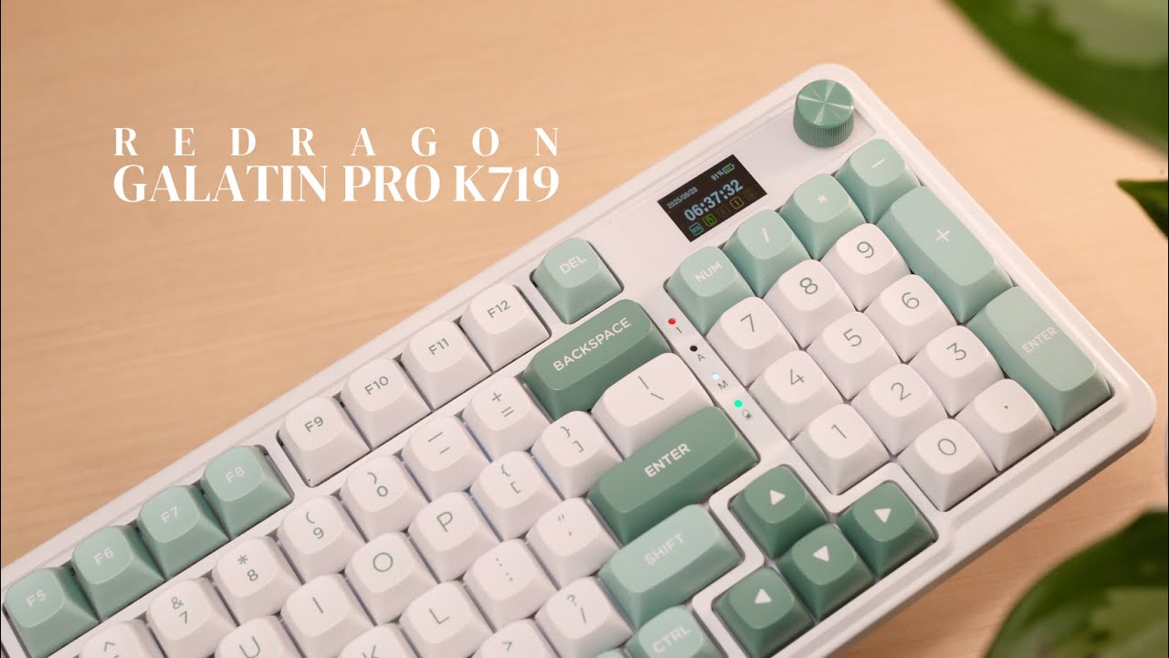 Redragon Galatin Pro K719 | Full Layout Keyboard UNDER $80 with Screen & Knob