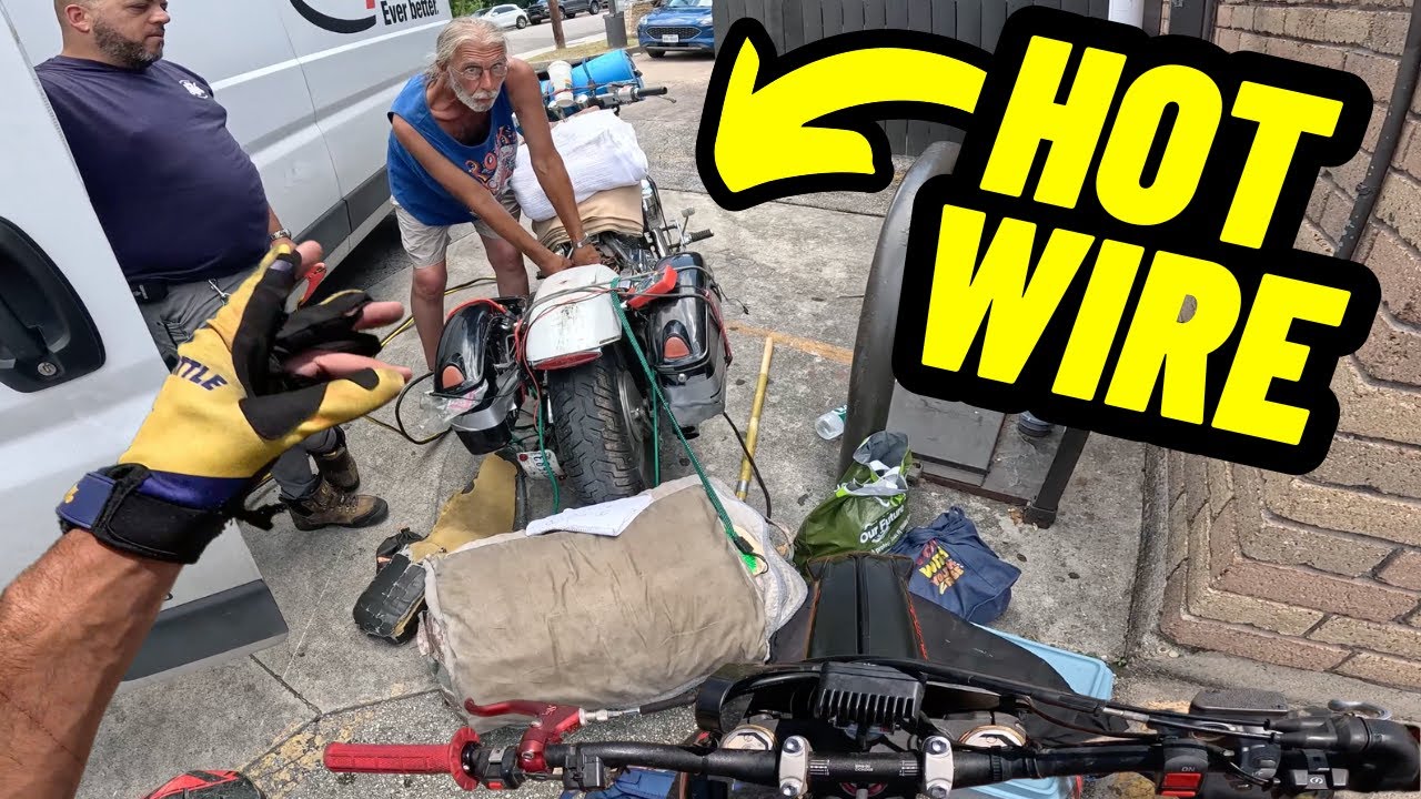 I CAUGHT HIM TRYING TO STEAL A MOTORCYCLE!!