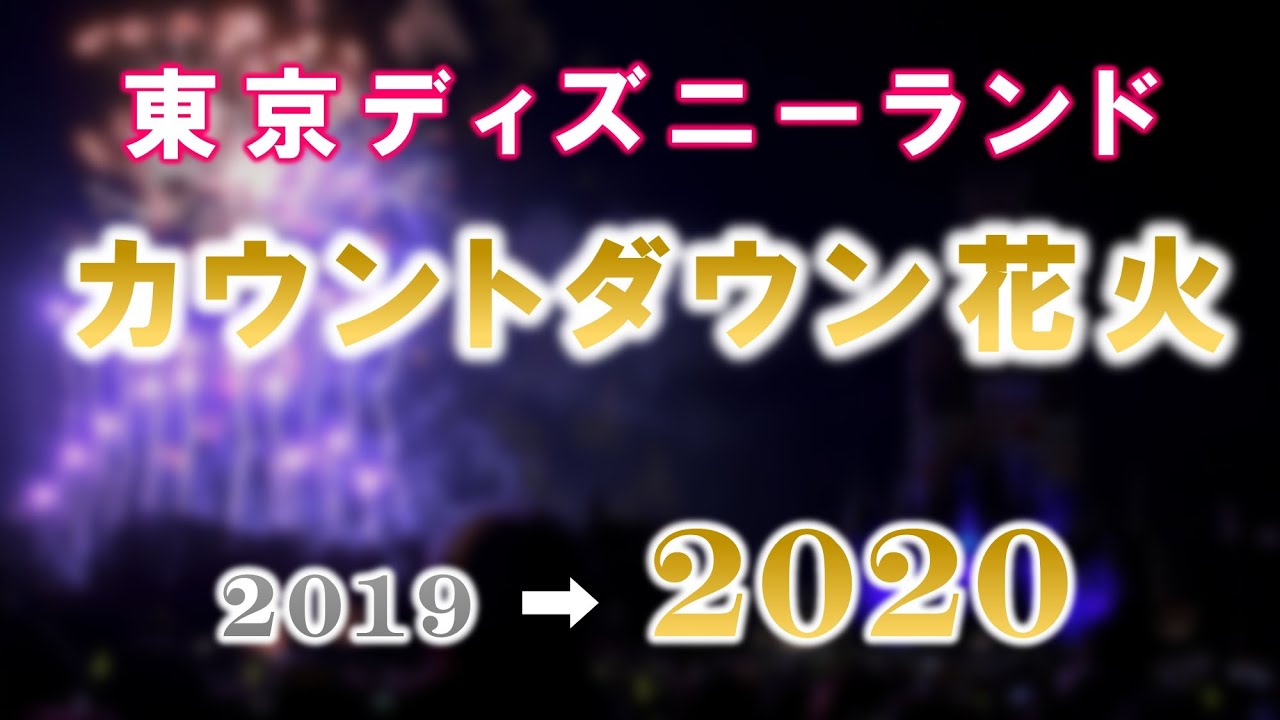 《2020年》東京ディズニーランド カウントダウン花火 