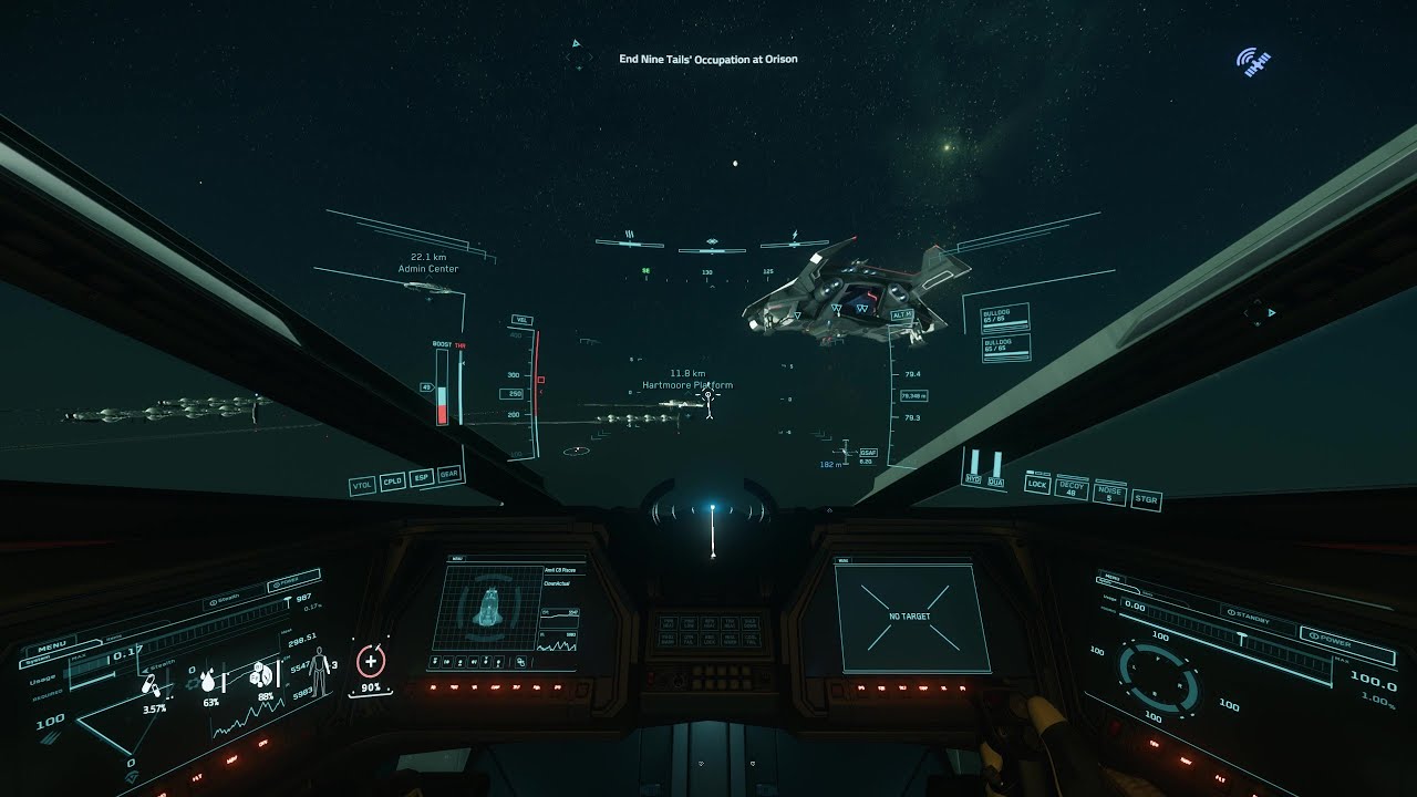 Gathering to assault Hartmoore VIA Air insert