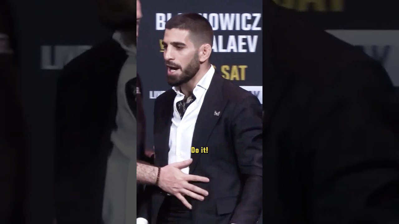 Ilia Topuria and Paddy Pimblett going at it 😳 #ufc317