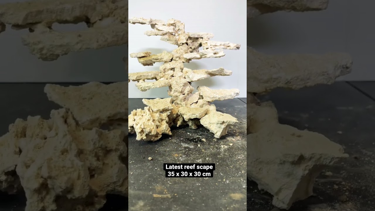 Reef Scape using Marco rocks - Plug and play - 35 x 30 x 30cm