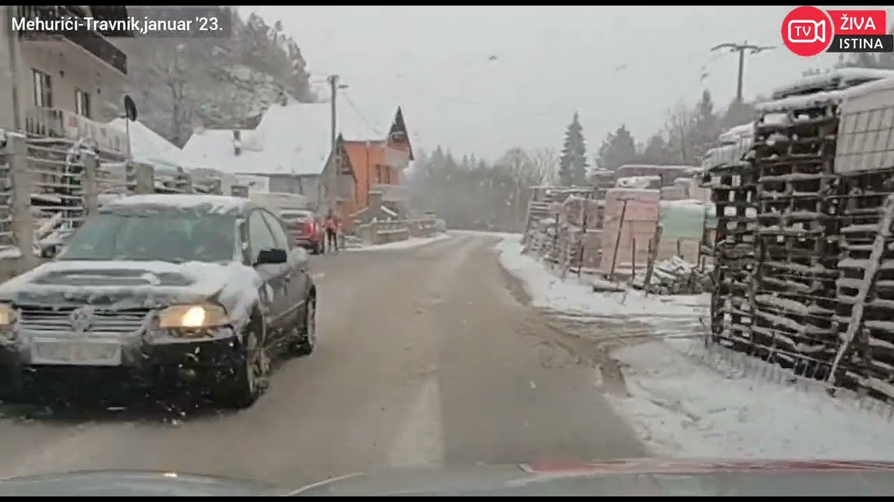 ŽIVA ISTINA#Snijeg paralizirao sve,Orahovo,Mehurići,Nova Bila,Travnik.Otežano kretanje!!!