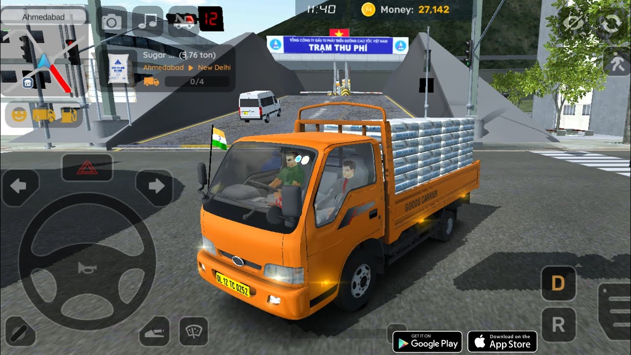 Minitruck Simulator Vietnam Realistic Gameplay #29 | Transporting Sugar Cane with a Kei Truck