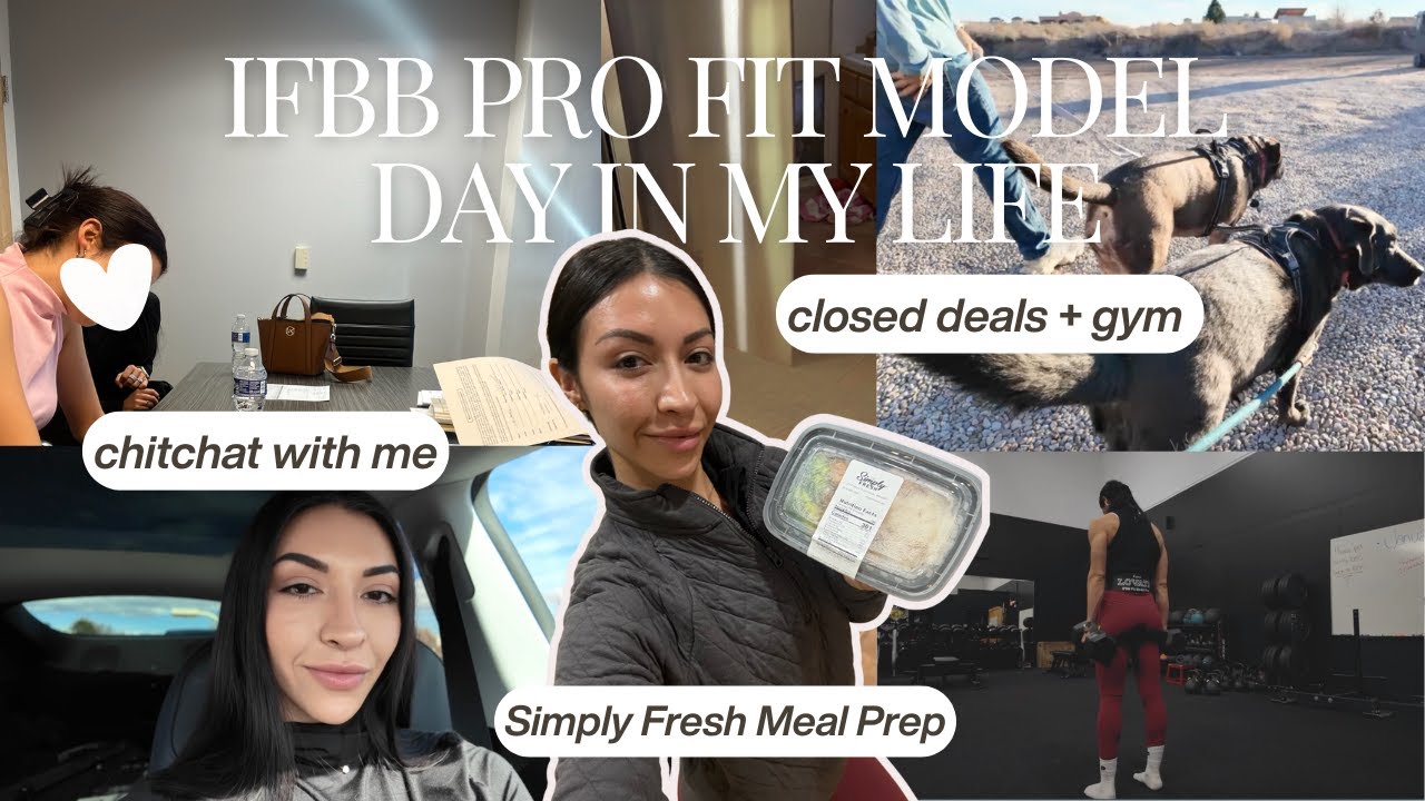 IFBB Pro Fit Model Day in the Life: Client Closing, Glutes, and Meal Prep