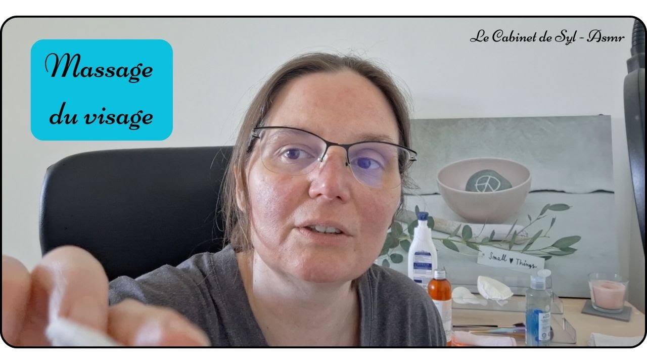 ASMR FR - Massage du visage (soft spoken - visuel)