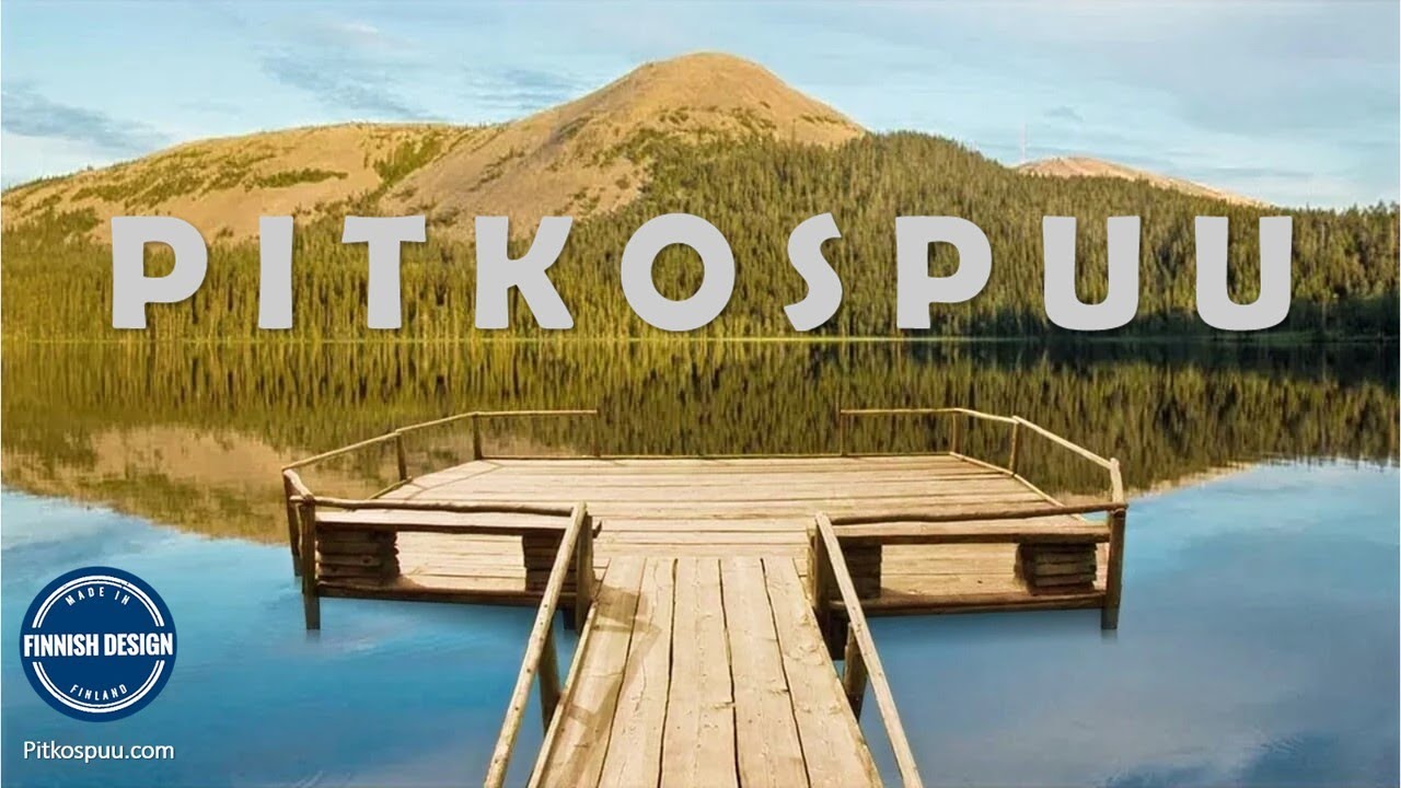 Pitkospuu laituri - luonnollisen kaunis