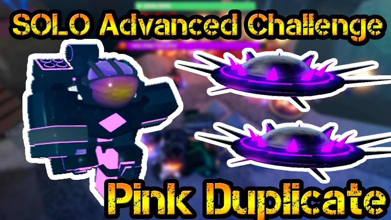Roblox Tower Blitz - SOLO Advanced Challenge Pink Duplicate